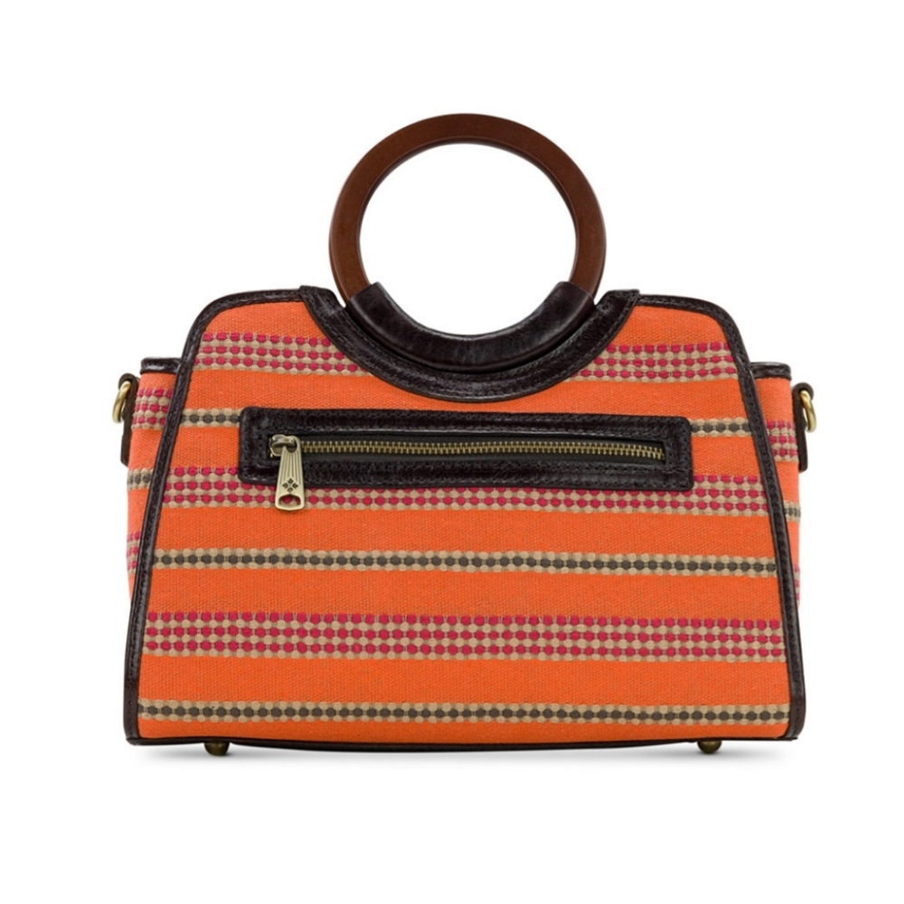 PATRICIA NASH LYON ROUND HANDLE SATCHEL CROSSBODY 13" x 8-3/8" NWT - Picture 4 of 5
